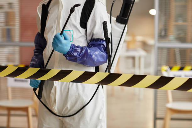 Professional Biohazard Cleanup technician working in Northfield, NJ